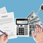 Cost Calculator - Person signing loan agreement for purchase of apartment