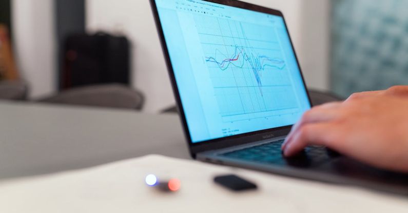 Performance Graph - Graph on Laptop Screen