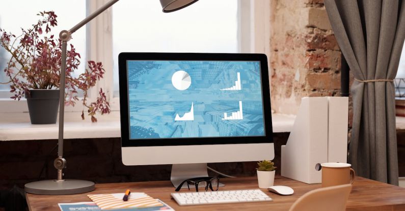 Sales Graph - Simple Workspace at Home