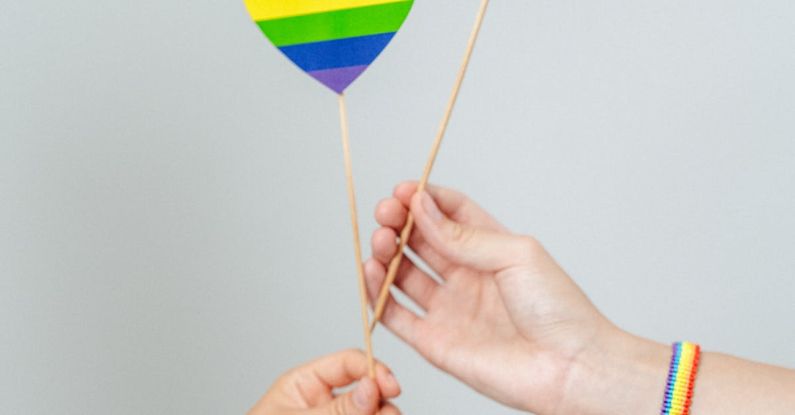 Community Heart - Hands Holding LGBT symbols