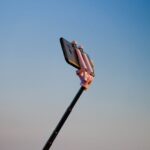 Influencer - smartphone on monopod