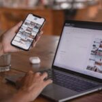 Influencer - Woman Using Smartphone and Laptop